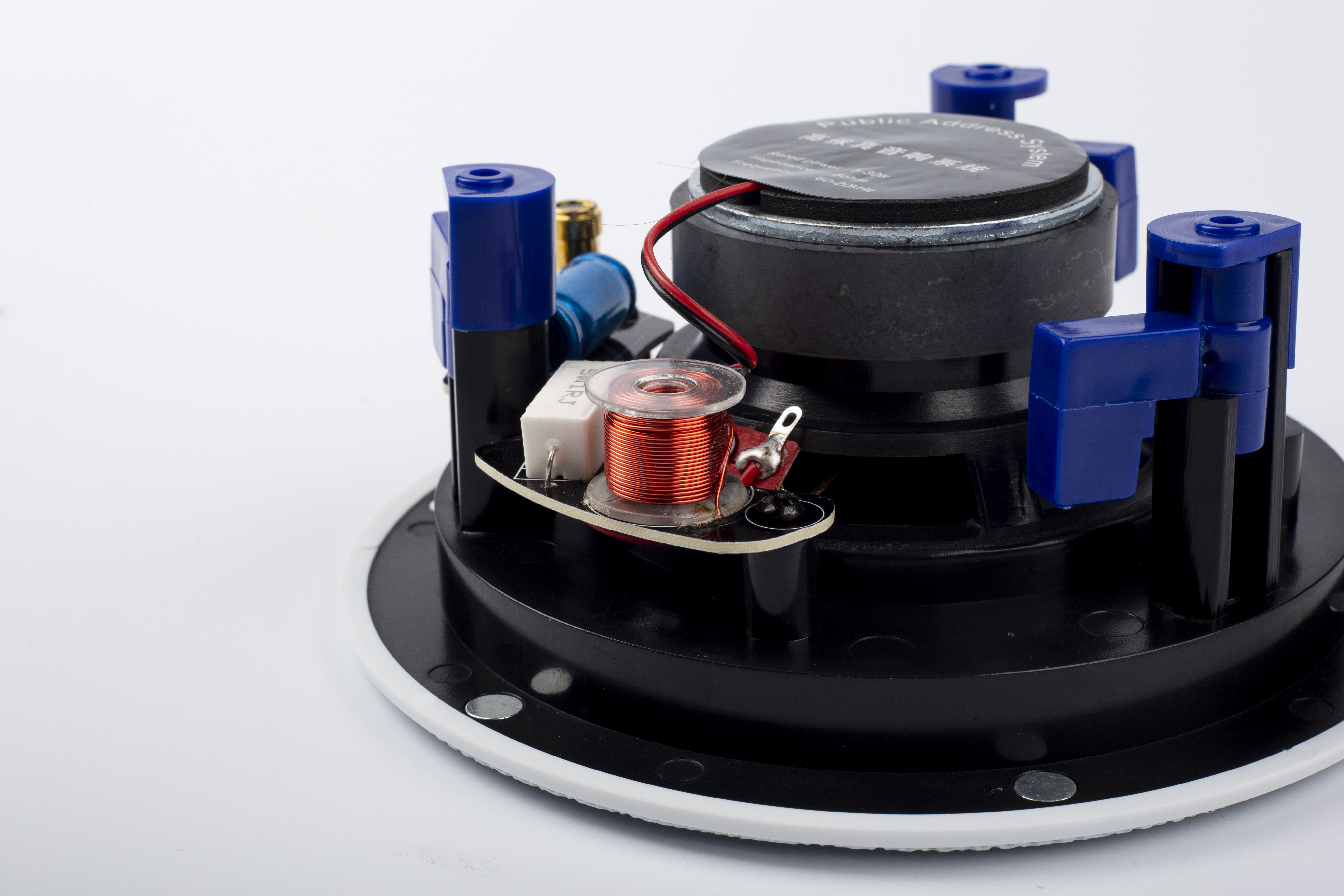 Fixed Resistance Ceiling Speaker HiFi 858 4.5 Inch 30W Full Range Public Address System Home Theatre Background Music