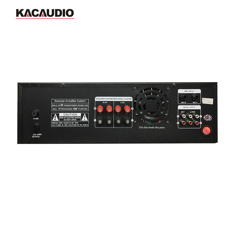 KCK-260USB 260W×2 8Ω Karaoke Power Amplifier Bluetooth USB SD DSP Reverb Home KTV Amplifier