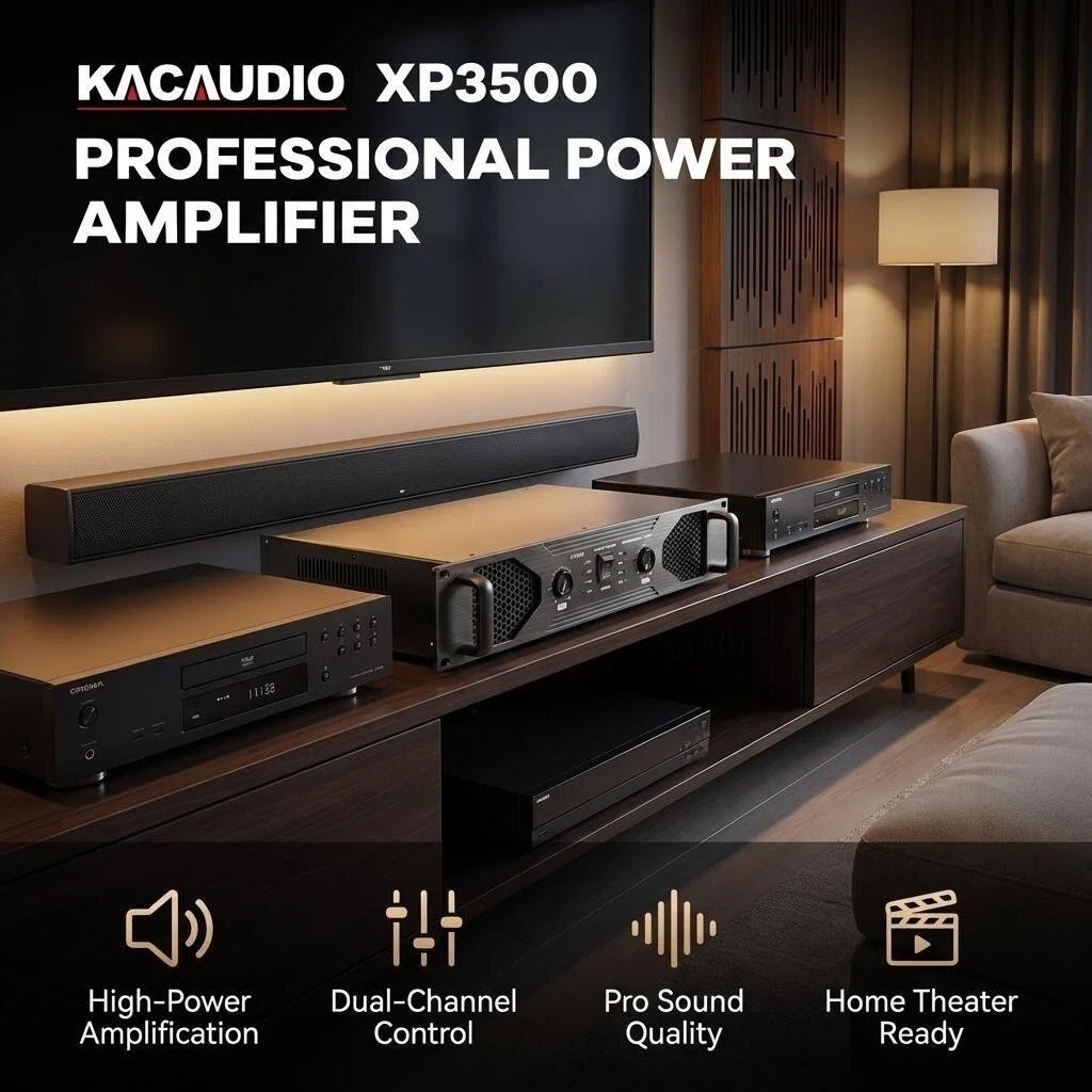 XP3500 Professional Power Amplifier 2×350W 8Ω High Fidelity PA Amplifier Low Distortion Multiple Protection Circuit