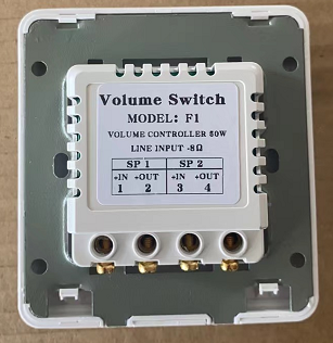 Factory Direct 50W Wall Mounted PA Volume Control F1 Panel Background Music Regulator