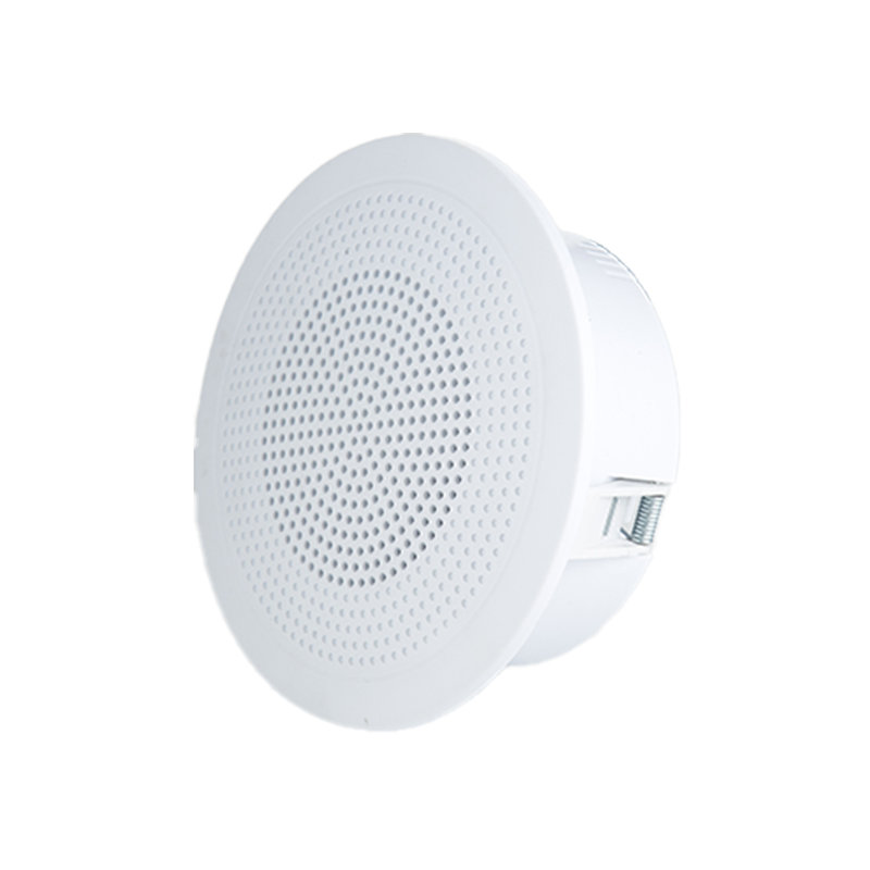 100B 4 Inch 3-5W Ceiling Speaker PP Shell White Two Foot Buckle Home Theatre Public Address System for Office Hotel
