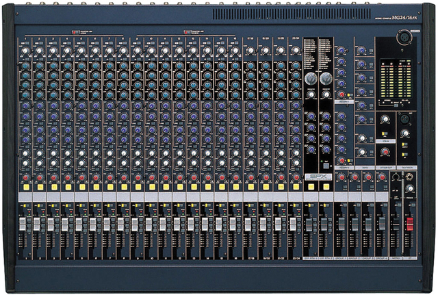 MG32/14FX Stage Studio Mixing Console 24 Input Channel Low Noise Preamplifier 48V Phantom Power 3-Band EQ with HPF