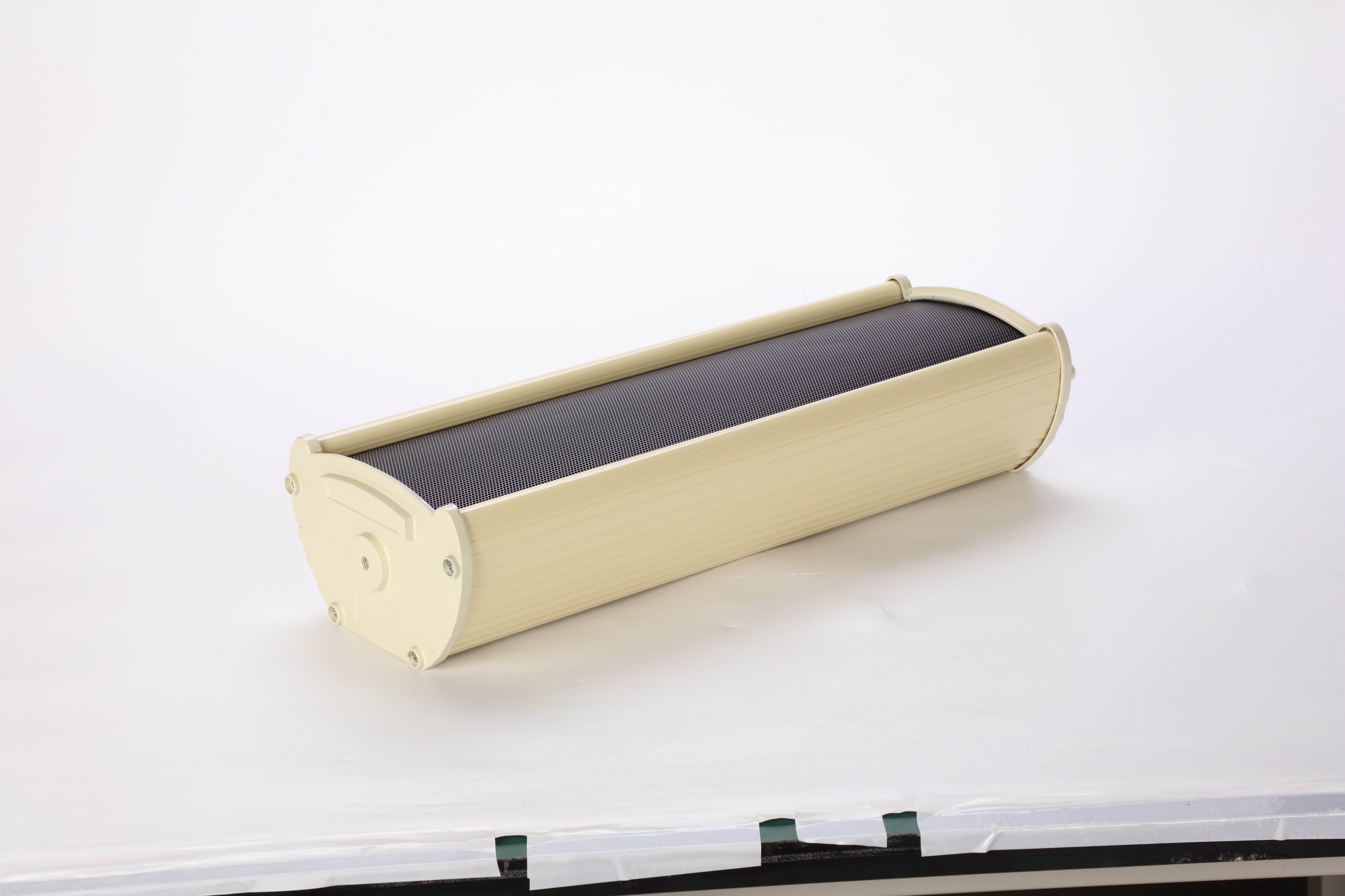 60-120W Three-Way Audio Column Speaker | Wood Cabinet Woofer Amplified PA System Cheap Commercial Sound Solution