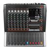 KCT-6080 8 Channel Professional Audio Mixer 2 Group 6 Bus Built-in MP3 Player Lexcoin Effect 48V Phantom Power 7 Band Graphic EQ Mixing Console