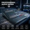 KCT-6080 8 Channel Professional Audio Mixer 2 Group 6 Bus Built-in MP3 Player Lexcoin Effect 48V Phantom Power 7 Band Graphic EQ Mixing Console