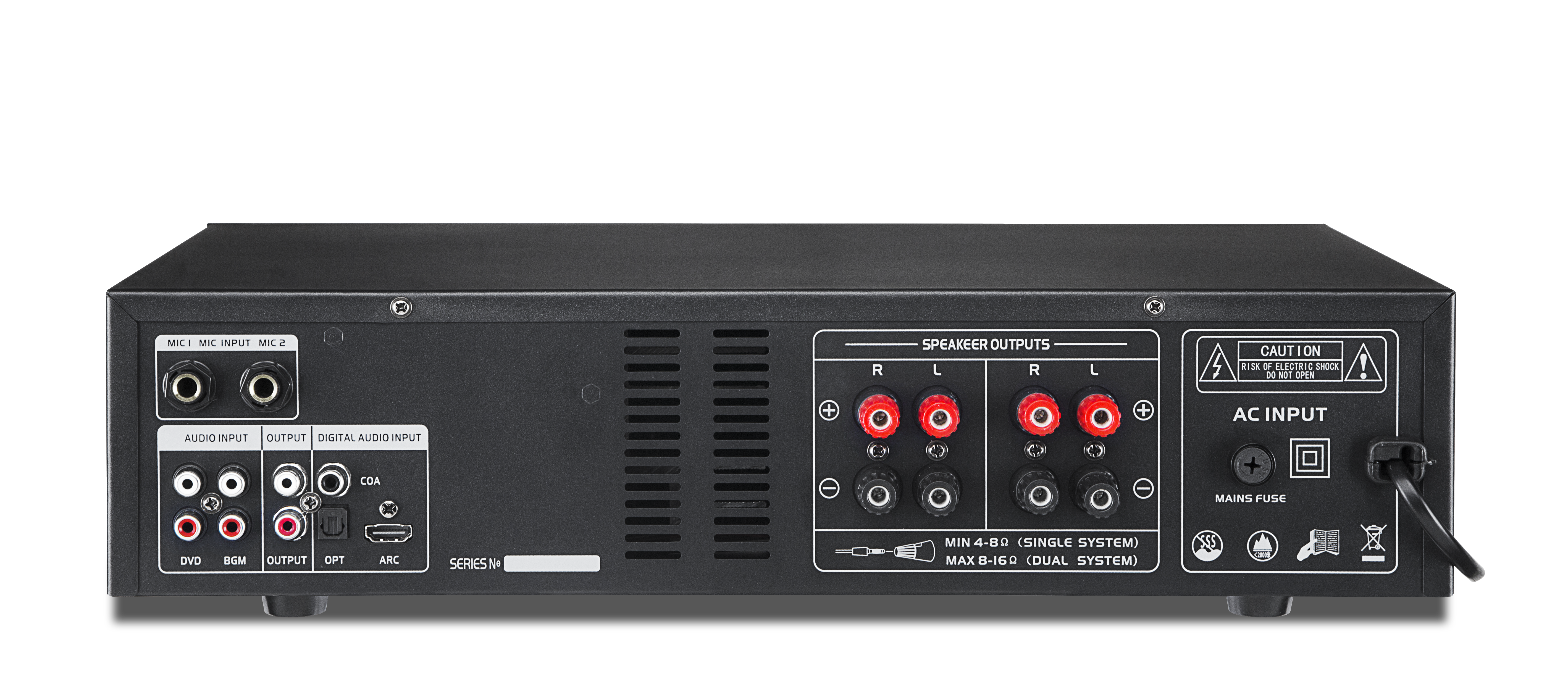 KCK-300USB 350W+350W DSP KTV Amplifier Bluetooth Fiber Coaxial Feedback Elimination