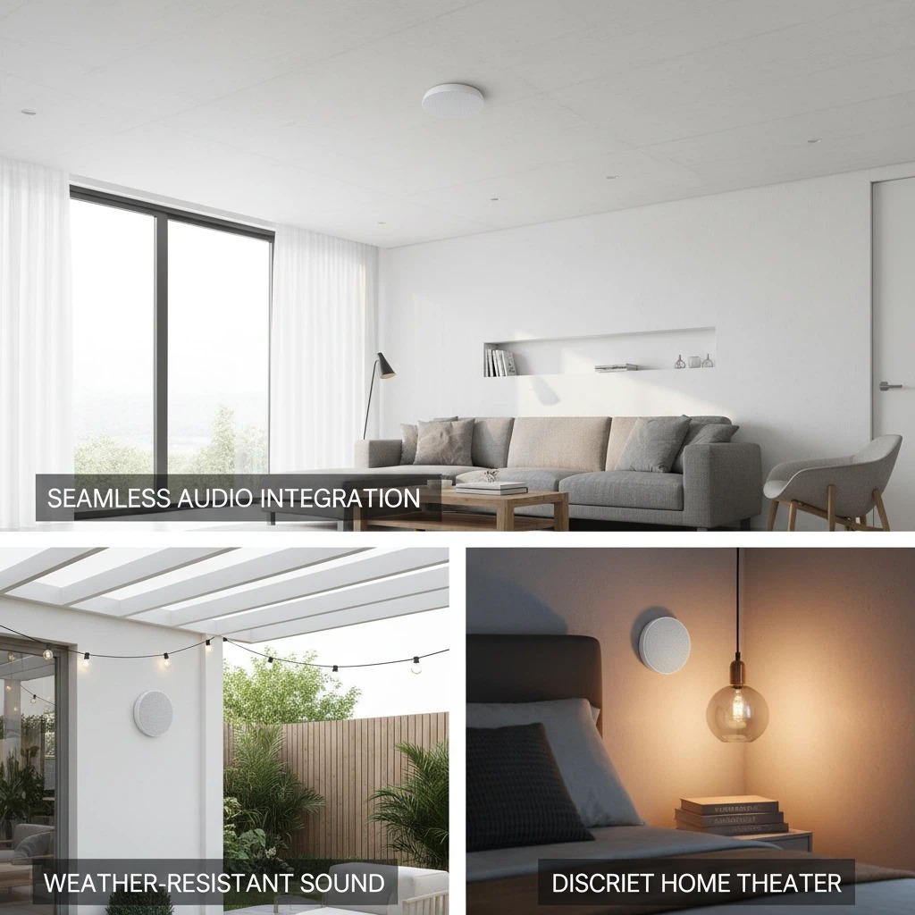 HiFi Ceiling Speaker 801 5 Inch 3-10W Full Range PA System Home Theatre