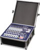KCT-1990DSP Flight Case Powered Mixer 7 Line Input 650W×2 4Ohm Built-in Delay Repeat Effect 48V Phantom Power