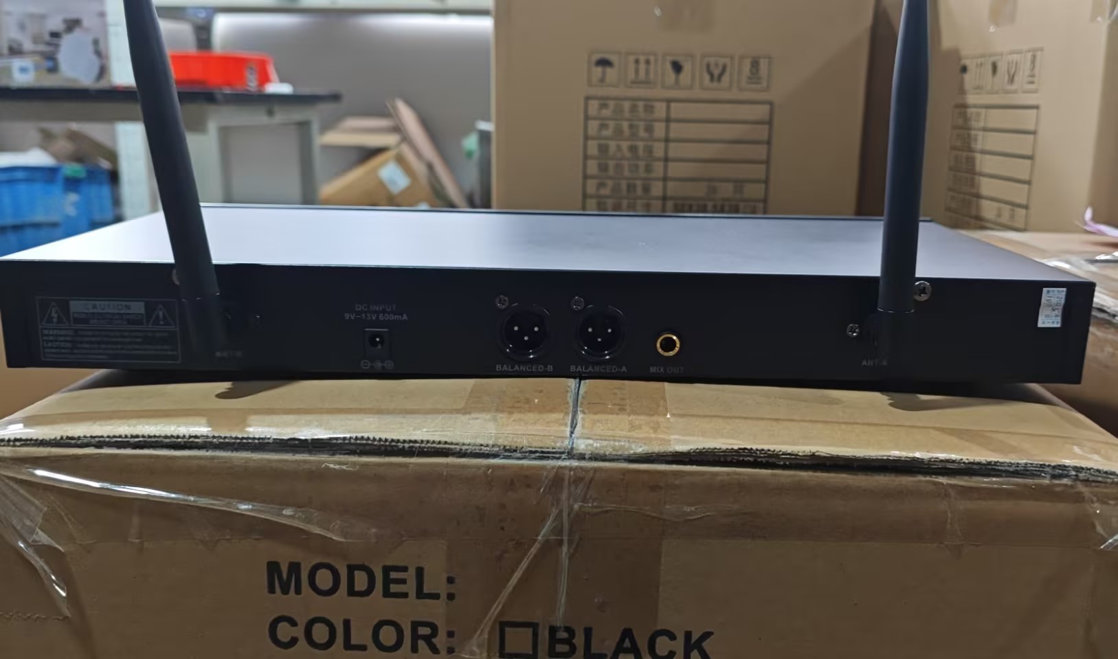 WE-2012 150M Long Range Wireless Microphone Dual Channel Professional Handheld Mic for Karaoke Performance