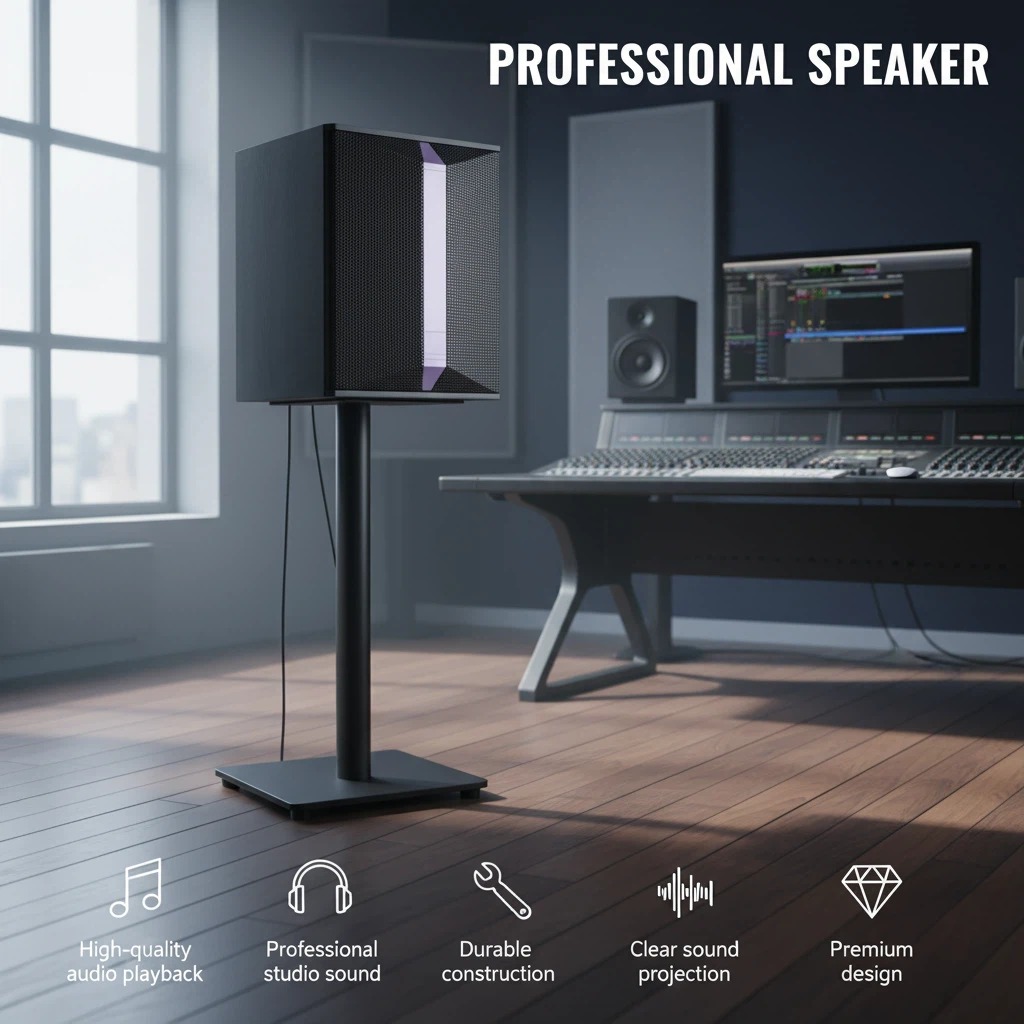 10 Inch 120 Magnet Bass Dual Magnet Tweeter 3-Way Speaker Model 410 150W×2 KTV Karaoke Speaker