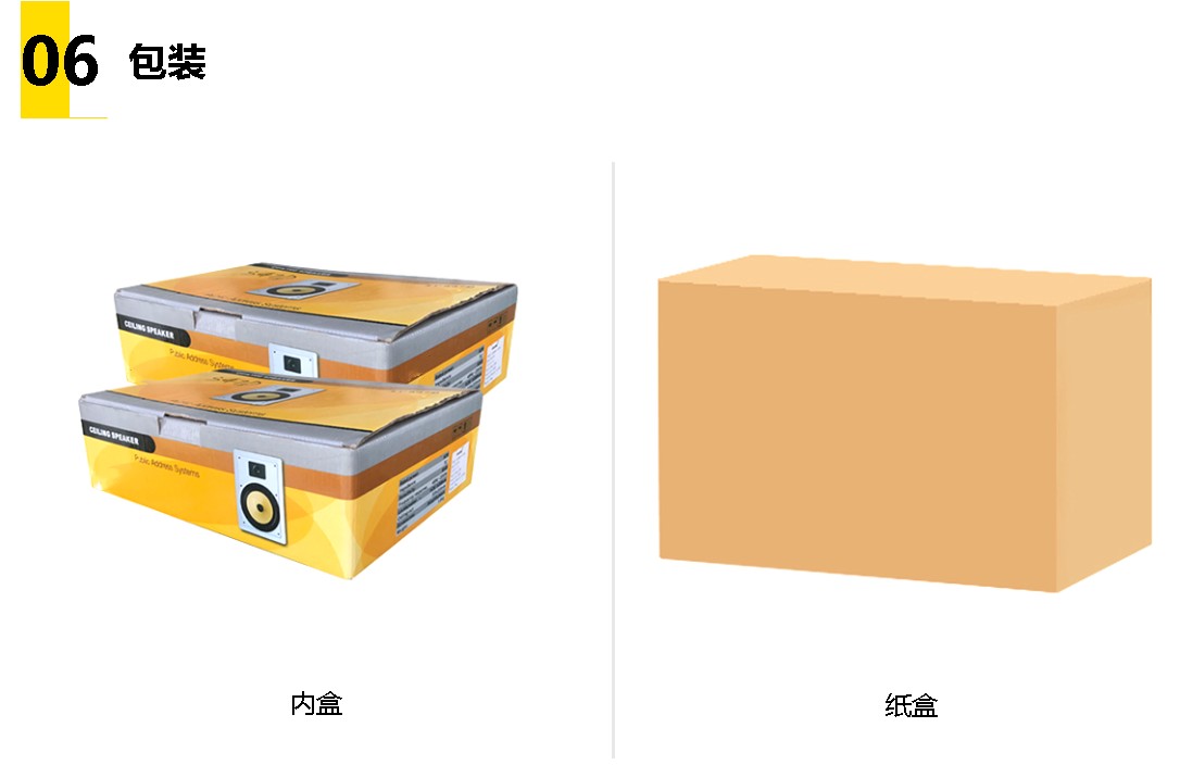 818B Easy to Install 60W Plastic Ceiling Speaker Living Room Café Background Music Sound System