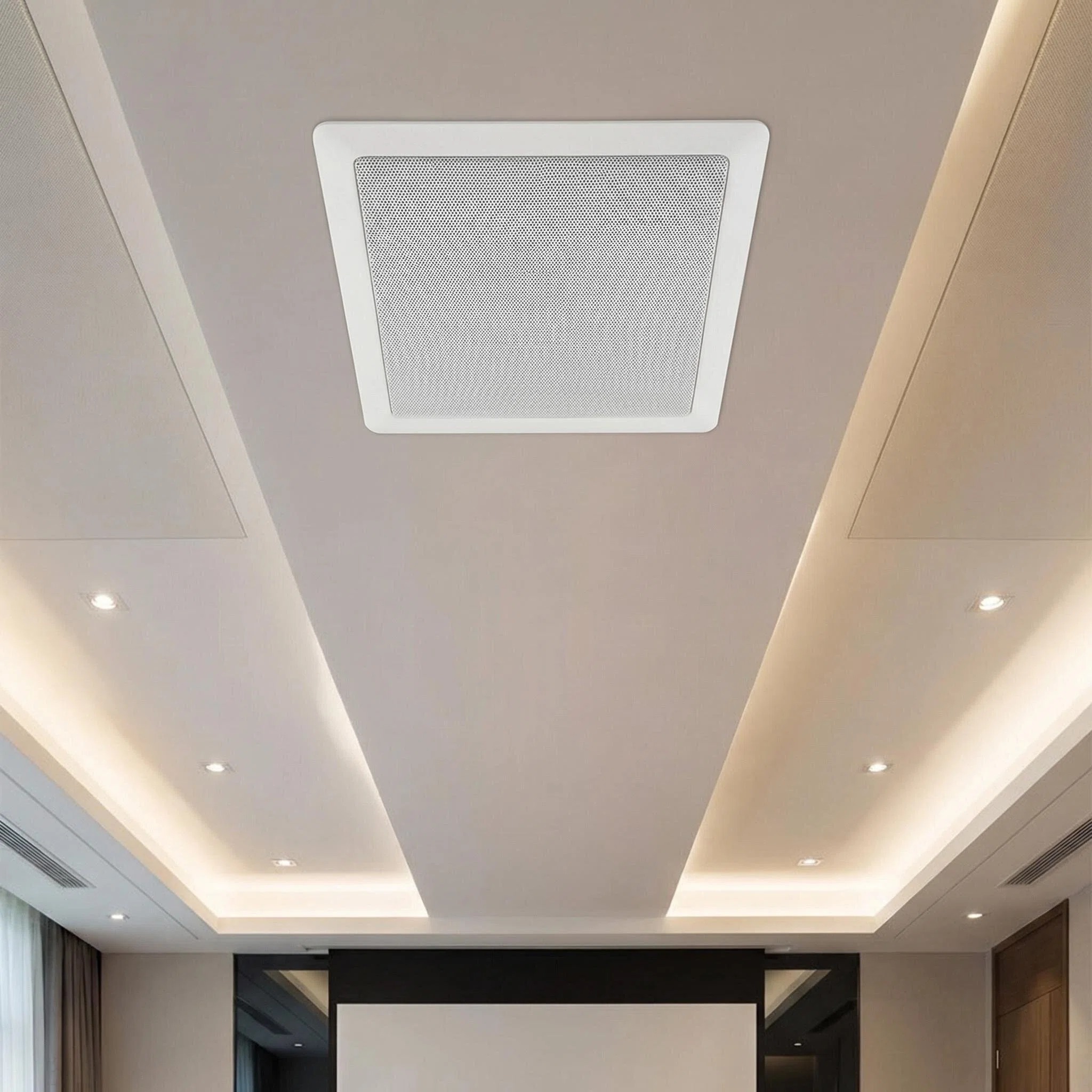 HiFi Home Theater Speaker 816A 6.5 Inch +1 Inch Tweeter 60W 8Ω Square Ceiling Speaker Public Address System