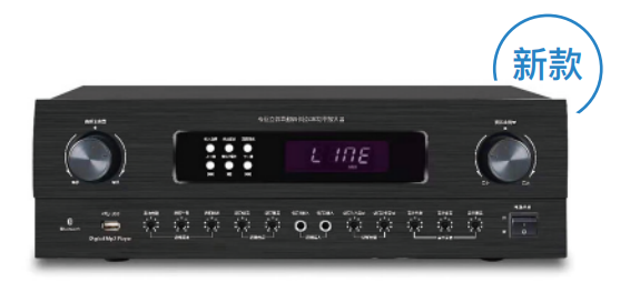 KCK-350USB (new) 2 Channel Power Amplifier USB SD BT Live Streaming KTV Home Theater Amplifier