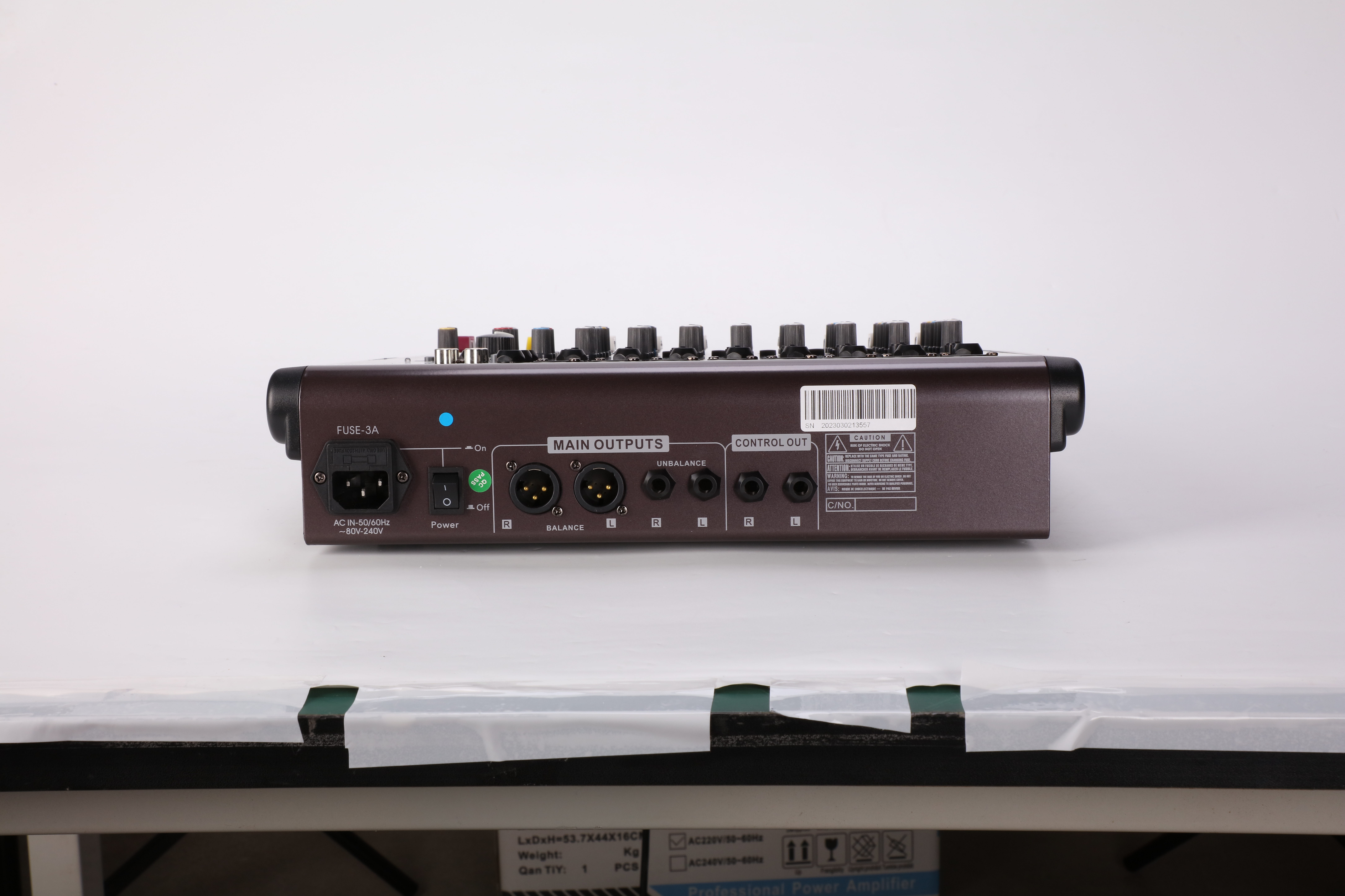 KCT-1208USB 8CH Studio Mixing Console With MP3 Player Lyrics Display 48V Phantom Power Multi-bus Output Professional Audio Mixer