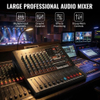 KCT-6080 8 Channel Professional Audio Mixer 2 Group 6 Bus Built-in MP3 Player Lexcoin Effect 48V Phantom Power 7 Band Graphic EQ Mixing Console
