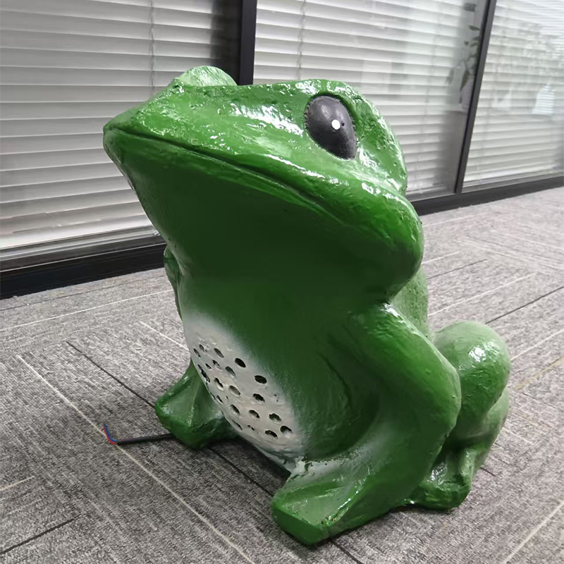 CP-56 20W Frog Rock Shaped Outdoor Garden Speaker All Weather Landscape 5" Woofer Two Way Wired PA Speaker Glass Cabinet