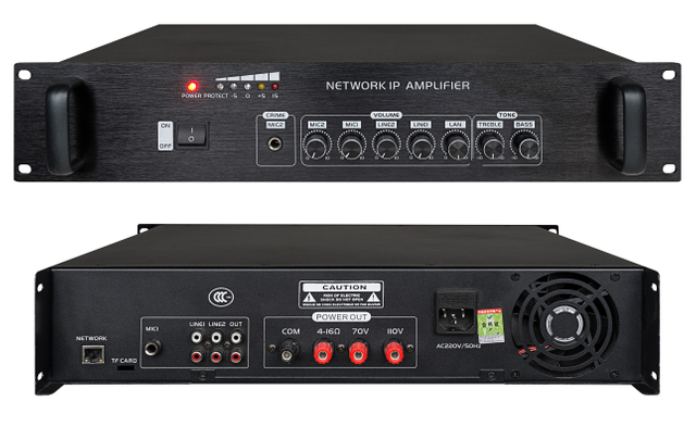 Public Address System 500W IP Network Amplifier KCP-8500 Metal Shell Factory Supply