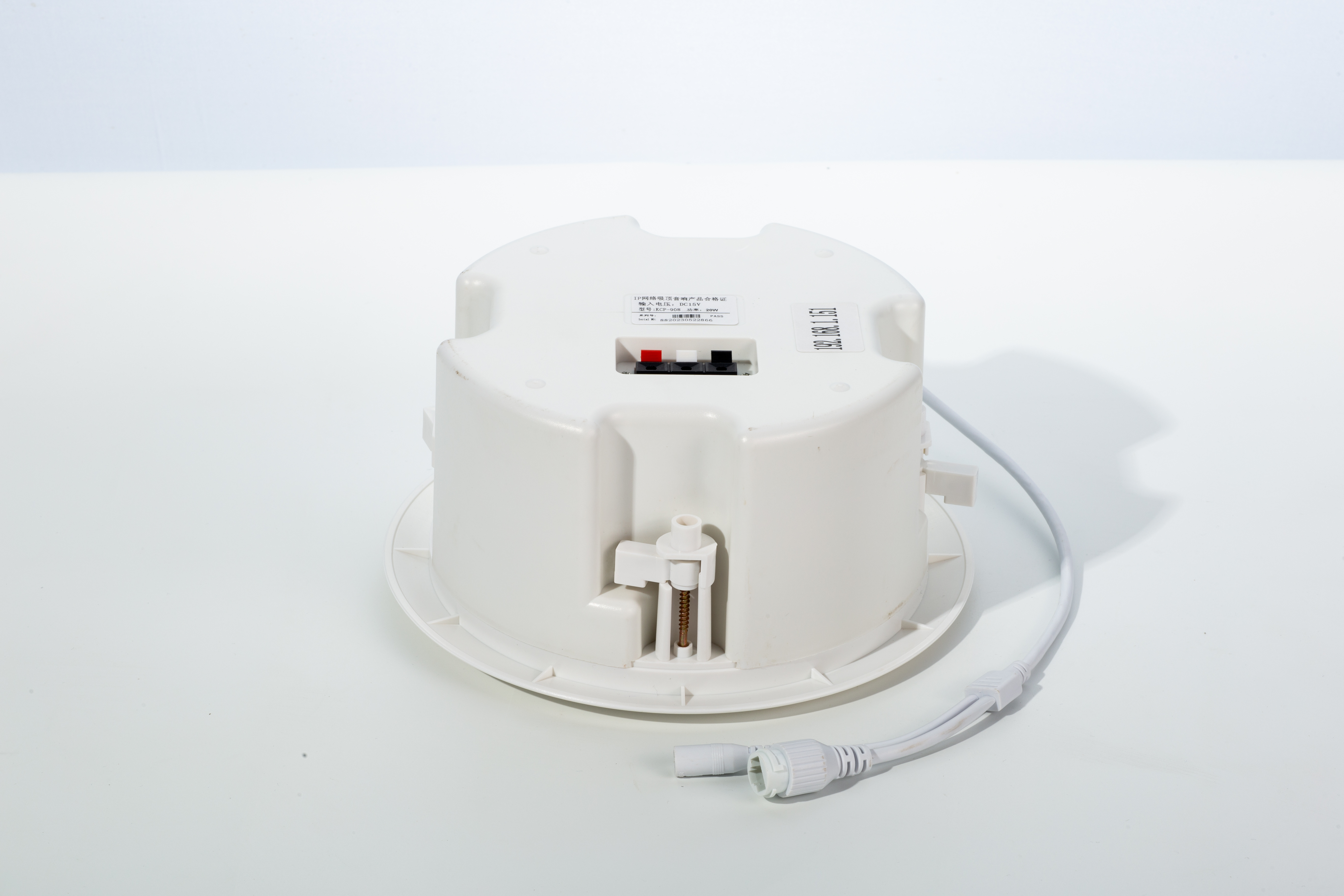 KCP-808 20W 5 Inch Coaxial IP Network Wall Mount Speaker Dual Channel Decoding Amplifier ABS Shell PoE Support