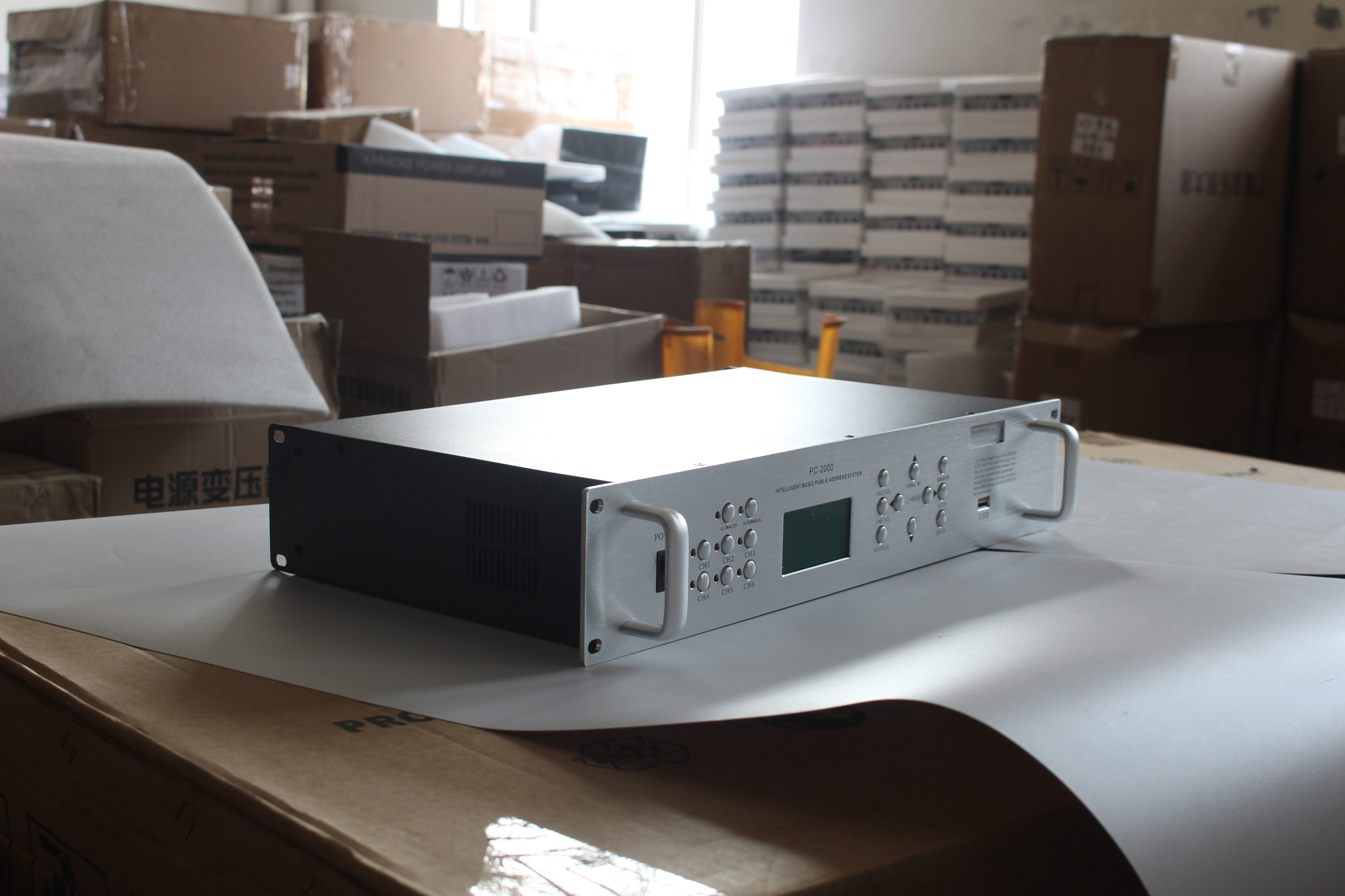 PC-2000 Intelligent Central Control Host 8 Zone Timing Player 8G Memory MP3 WMA PA System Broadcast Host
