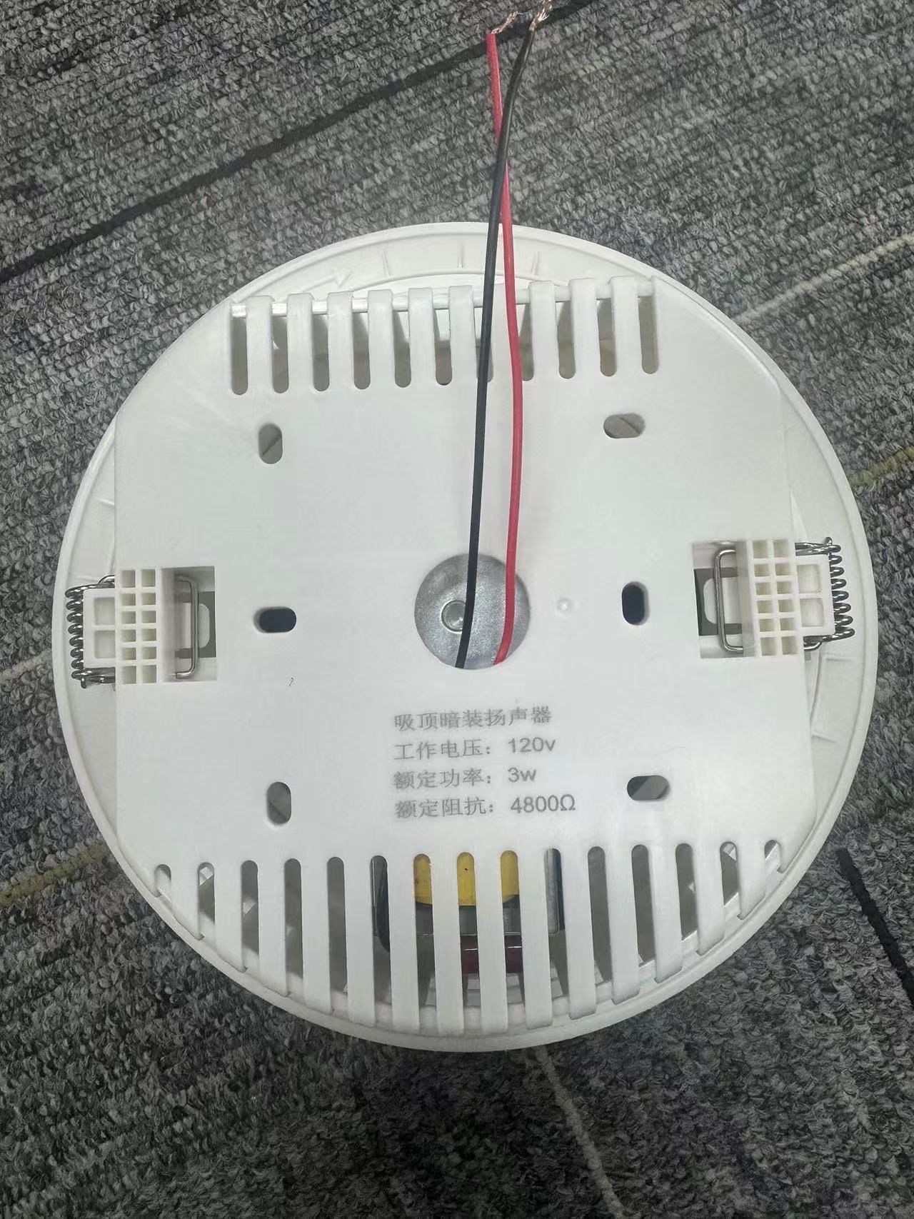 3 Inch 3W Luxury Hi-Res 100A Certified Surface Mount Ceiling Speaker High Sensitivity Audio Speaker for Hotel Lobby&Fire alarm system