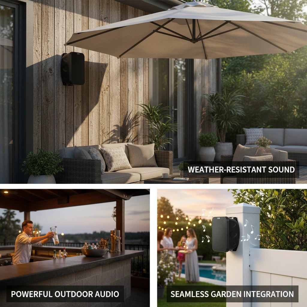 Hot Sale 209C Weatherproof Wall Speaker IPX6 60W 100V/8Ω Two-Way Outdoor Public Audio System