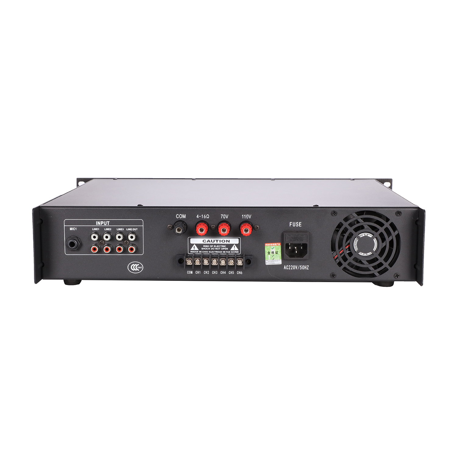 PA-5350USB 350W Professional Class D Power Amplifier 70V 100V USB FM Mic Home PA Amplifier