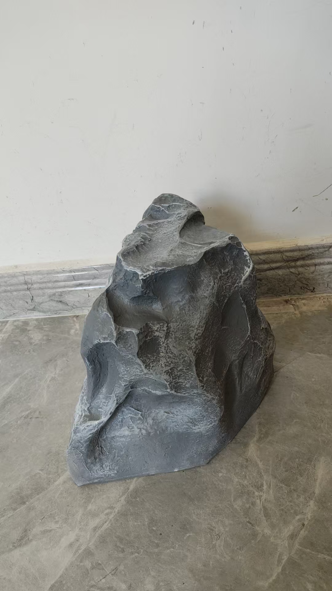 CP-44 20W All Weather Rock Shaped Outdoor Garden Speaker 5" Full-Range Woofer Glass Cabinet 8Ω Wired PA Speaker