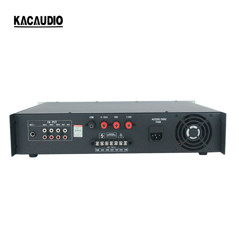 PA-5800USB 800W Single Channel Constant Voltage Power Amplifier 70V/100V/120V 4Ω Metal Home Audio PA Amp