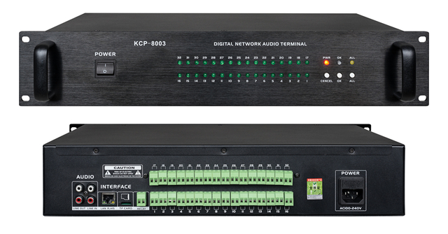 Factory Direct IP Network Sound System Rack Mount Multicast Broadcast Amplifier KCP-8003