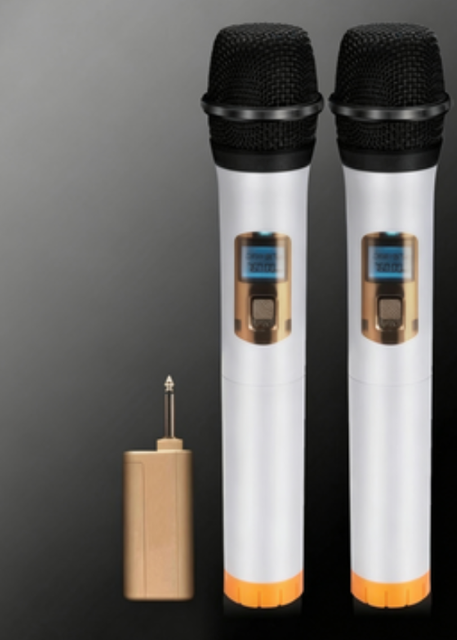 Moving Coil Handheld Wireless Microphone Anti Interference Intelligent Frequency Pairing Plug And Play DC 3V