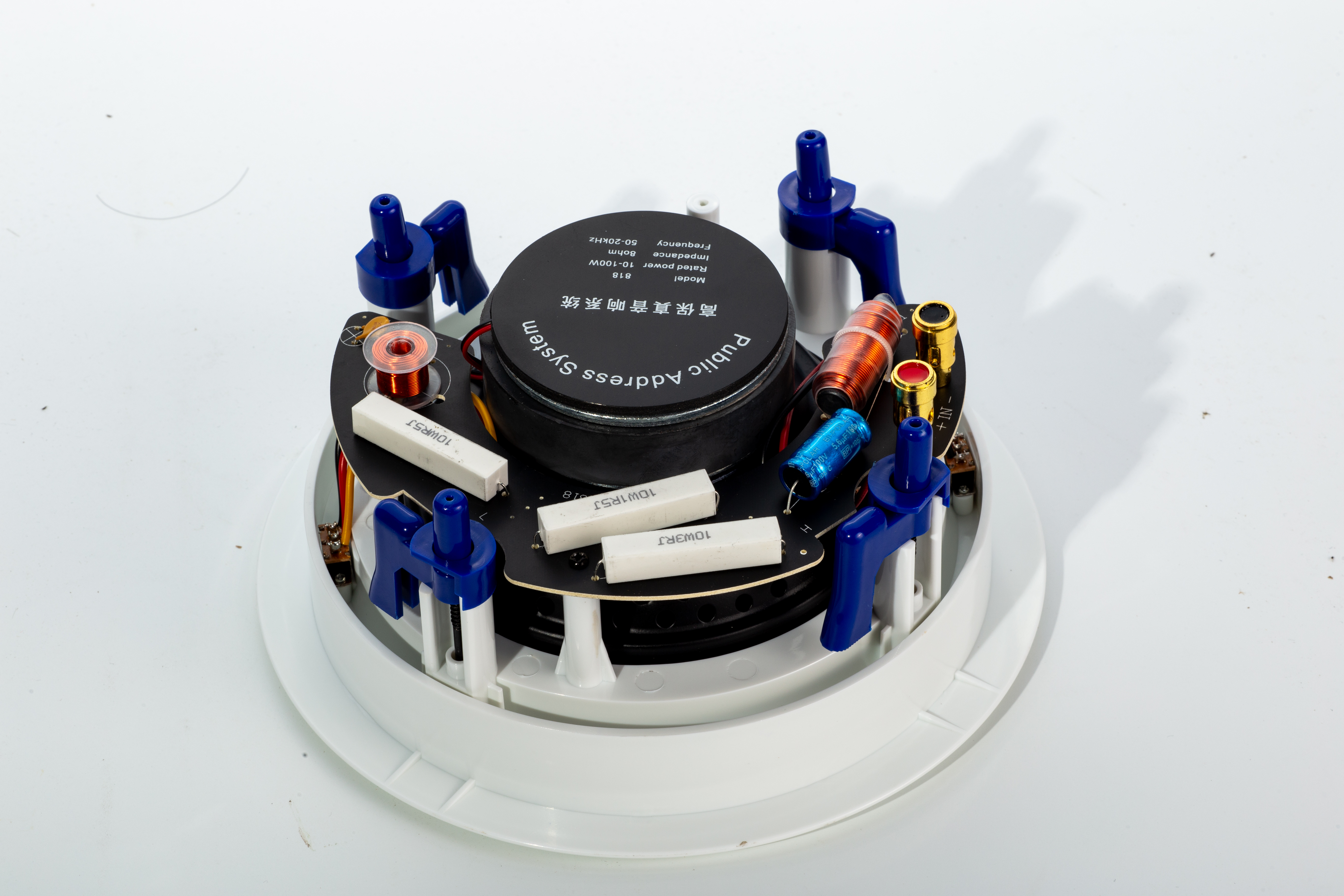 Fixed Resistance Ceiling Speaker HiFi 818 6.5 Inch 60W Full Range Public Address System Home Theatre Background Music