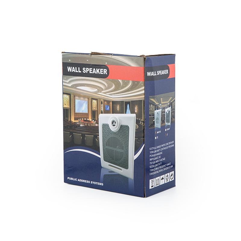 117C 6.5 Inch 10W Two-Way Plastic Wall Mount Speaker Quick Installation PA BGM Loudspeaker for Gym Stadium Park School Mall