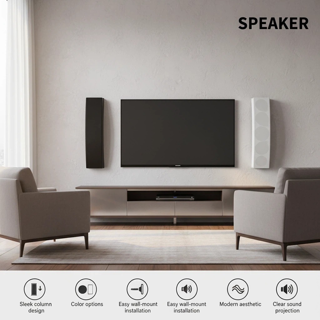 502A 150W Peak 300W 8 Ohm Conference Speaker Column 4.5 Inch Full Range Loudspeaker for Meeting Room