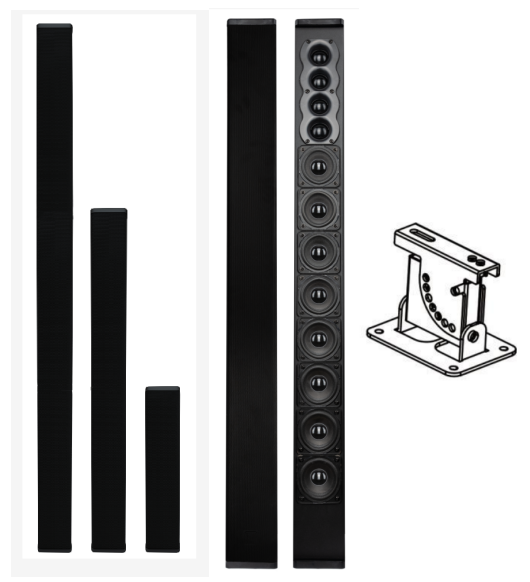 22180 Linear Array Sound Column 3" Woofers ×12 25mm Silk Dome Tweeters ×4 Public Address Speaker