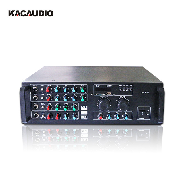 AV609 150W DSP Power Amplifier Bluetooth FM USB PA Amplifier for Home KTV