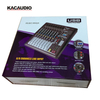 KCT-1206USB 6 Channel Professional Audio Mixer Built-in MP3 Player 48V Phantom Power 3-Band EQ Delay Repeat Effect 4 Bus Mixing Console