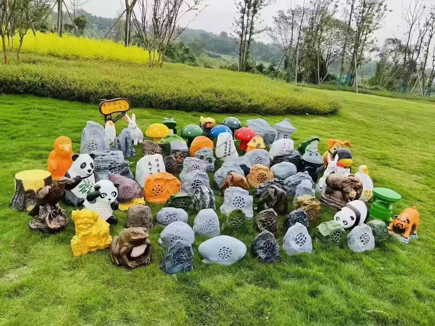 CP-10B 20W Wired Garden Speaker 6" Full-Range Woofer Glass Cabinet Professional Outdoor PA System