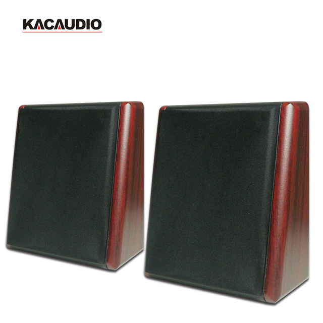 127 10W 4-Inch Two-Way Wall Mount Speaker | Wood Cabinet Professional Loudspeaker