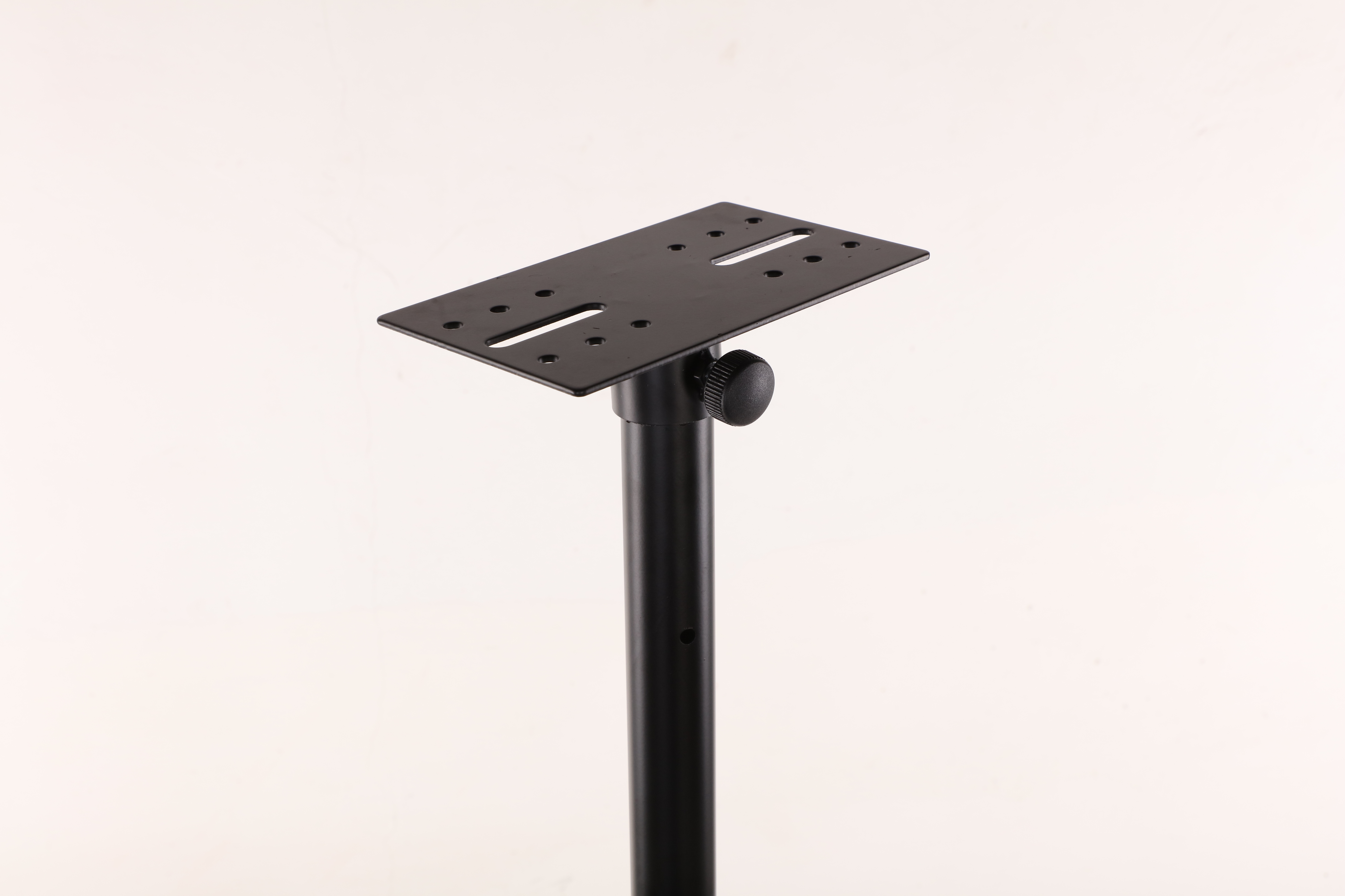 Model 502-5 All Iron Telescopic Speaker Stand 1-2m Height Adjustable 80kg Load Black Surround Speaker Projector Bracket
