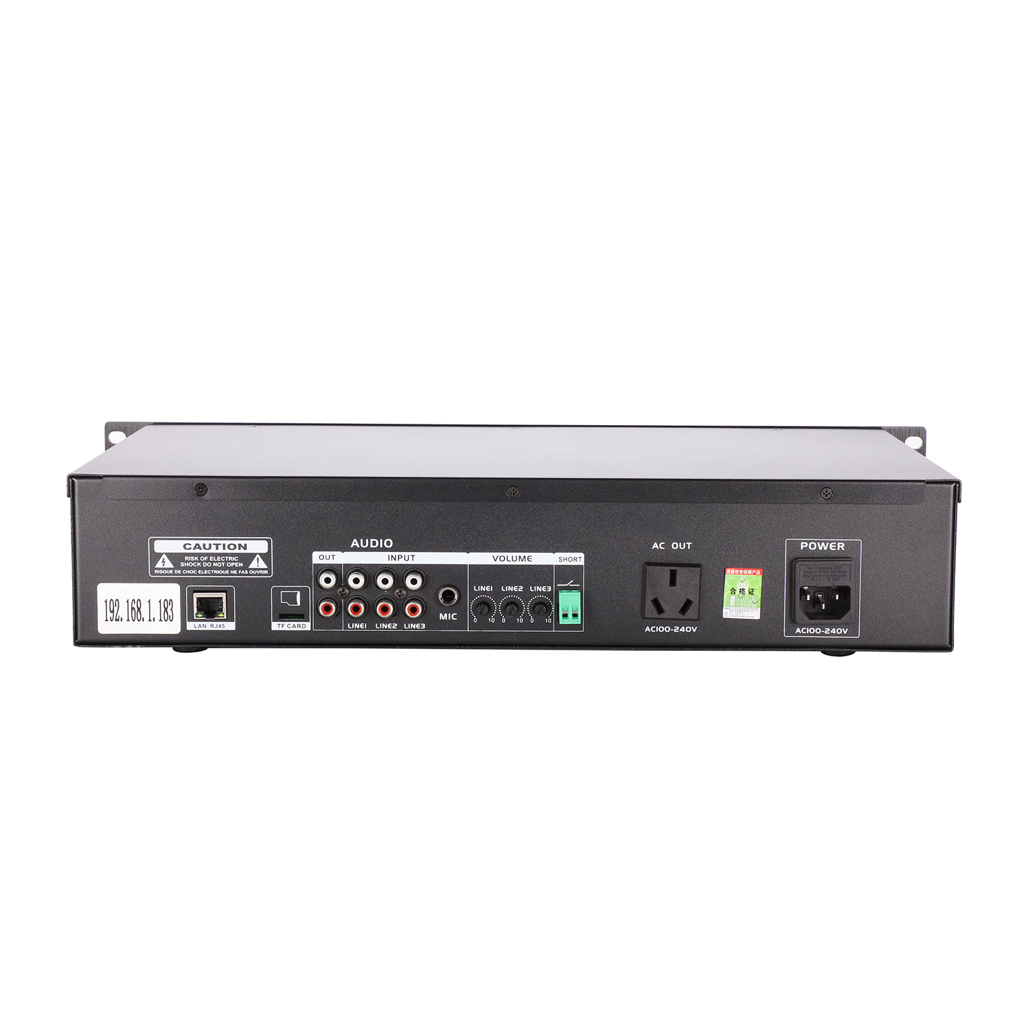 IP Network Audio Sound System Rack Mount Terminal Multicast Broadcast Amplifier KCP-8002