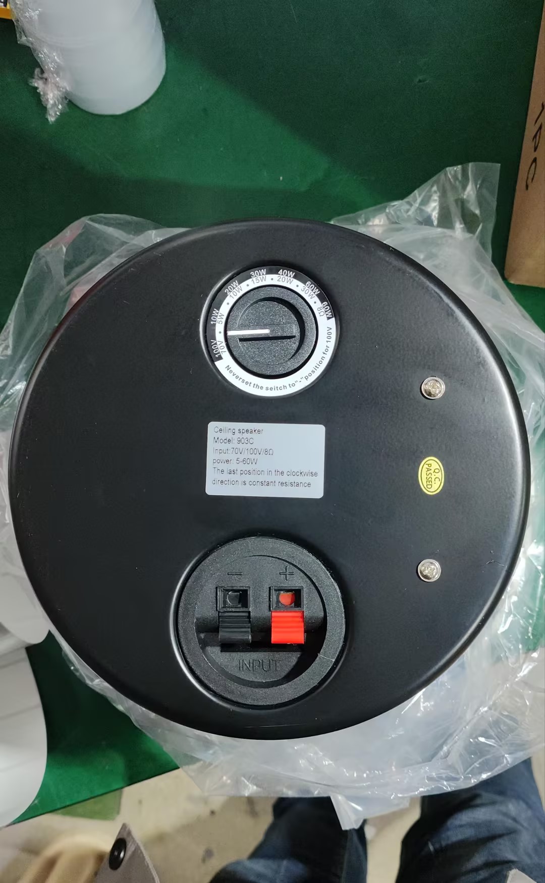 903C 8" Coaxial In Ceiling Speaker 5-60W Ω/100V 89DB Hotel Mall Conference Room Speaker