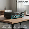 FS-206 60W*2 Professional PA Power Amplifier DSP BT FM USB Audio Amplifier for Home KTV