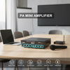 60W Mini Karaoke Power Amplifier 2 Channel Mic Input Stereo Audio Mixer Amplifier Home PA System Receiver