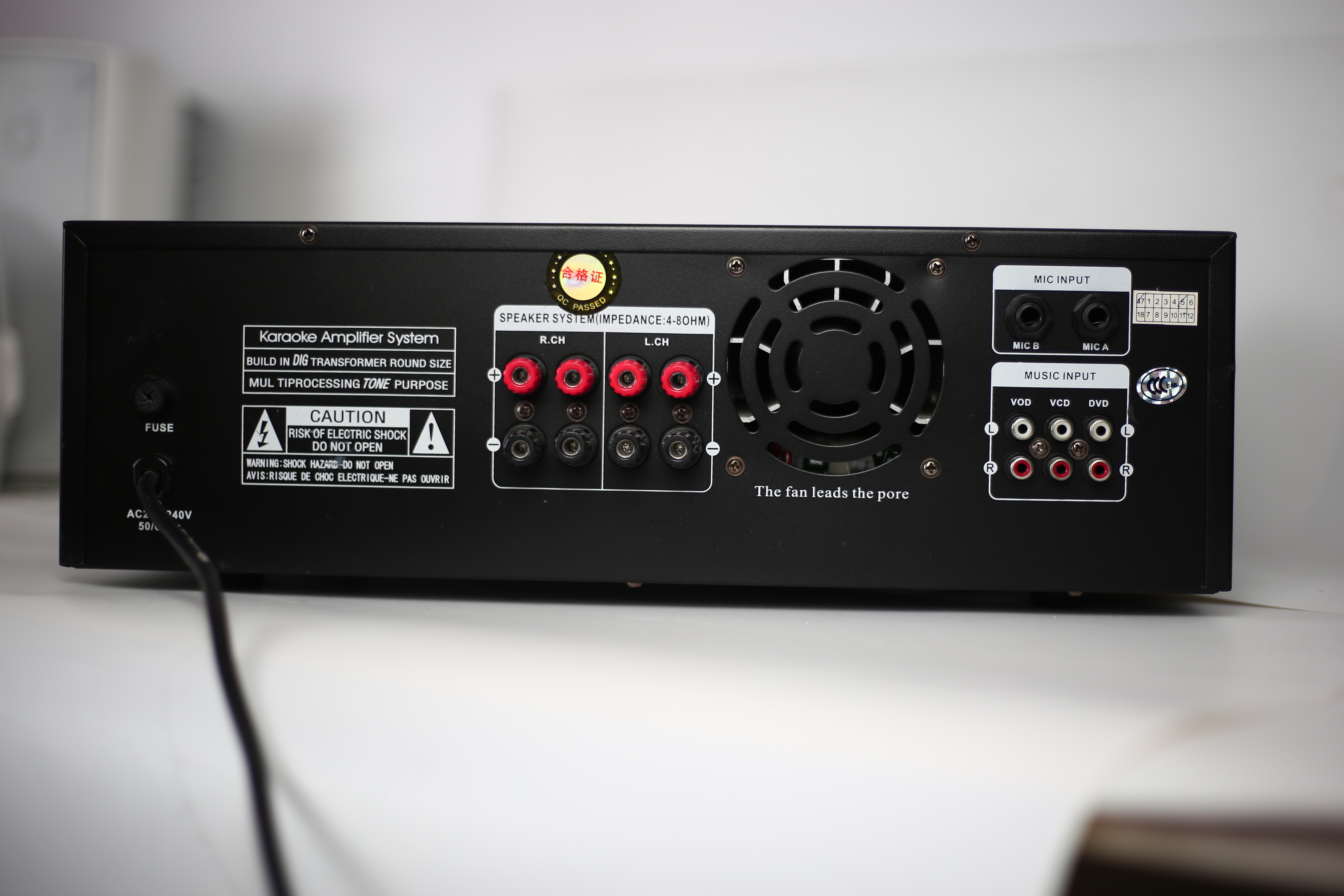 KCK-350USB Professional KTV Amplifier 350W+350W Independent Treble Mid Bass Echo Control