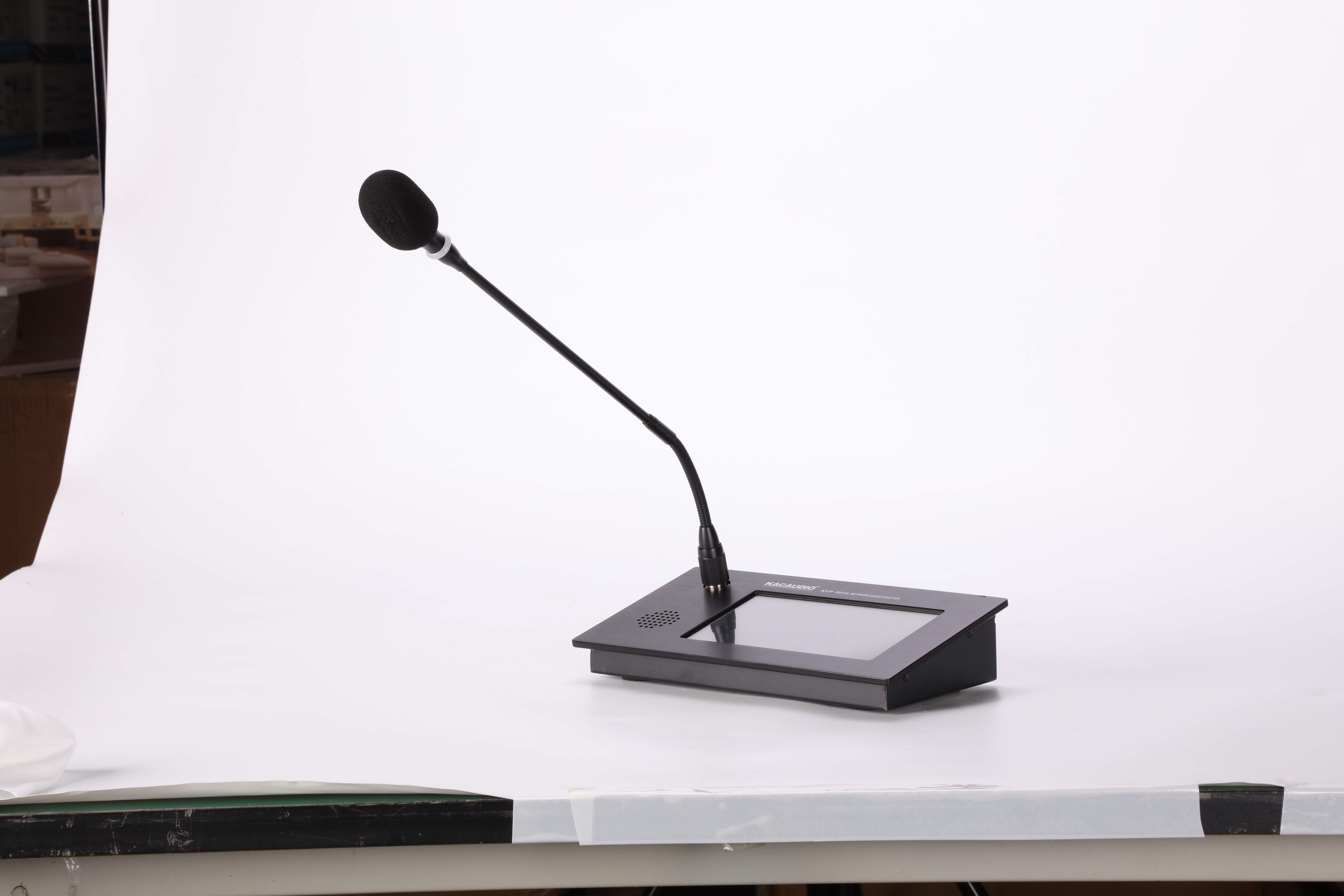 KCP-8010 Network Paging Microphone Voice UDP IGMP TCP IP Support On Demand Music Public Address System