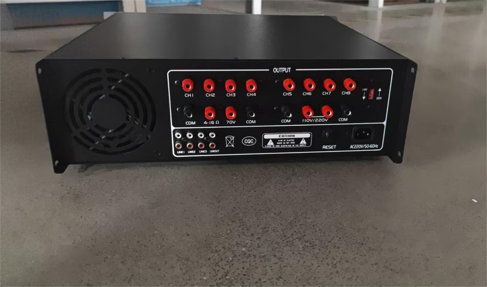 PA-1500D 1 Channel 1500W D Class Home Audio 3U Amplifier Aluminum Alloy Construction Private Mold