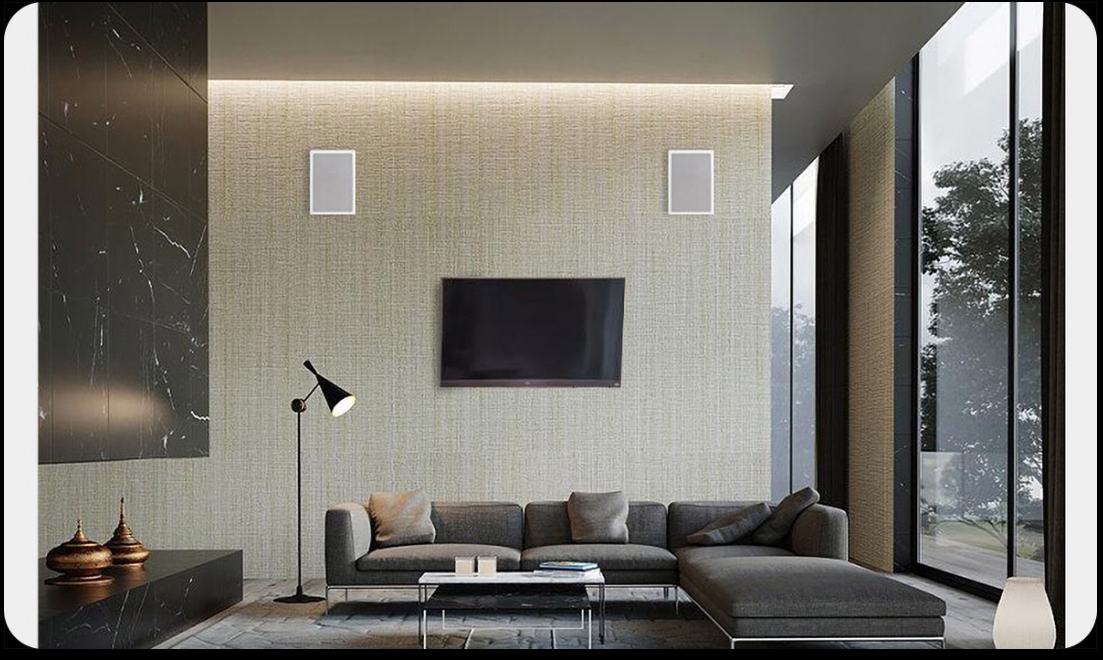 818B Easy to Install 60W Plastic Ceiling Speaker Living Room Café Background Music Sound System