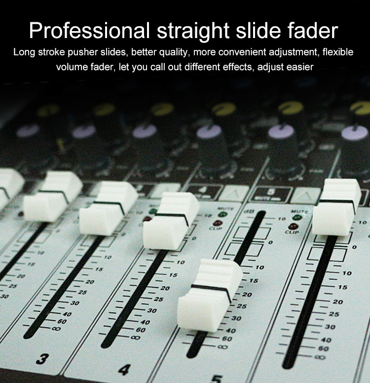 Professional 12-Channel Audio Mixing Console KCT-1212USB With AUX Send Return Stereo Record Output Monitor Function