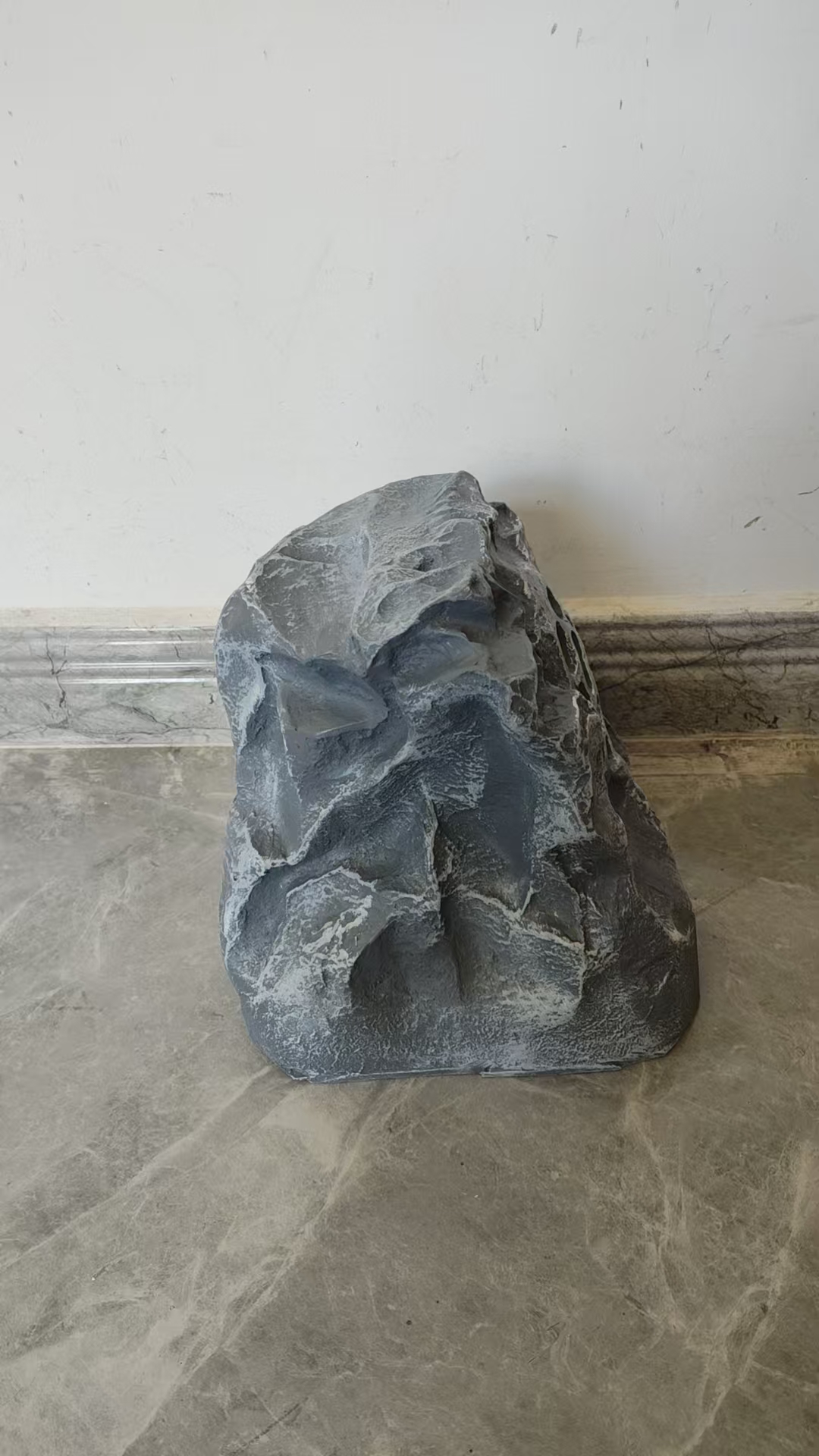 CP-44 20W All Weather Rock Shaped Outdoor Garden Speaker 5" Full-Range Woofer Glass Cabinet 8Ω Wired PA Speaker