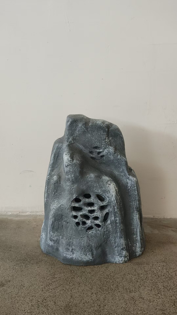 CP-31 20W All Weather Big Rock Shaped Outdoor Garden Speaker 5" Full-Range Woofer Glass Cabinet Landscape PA System